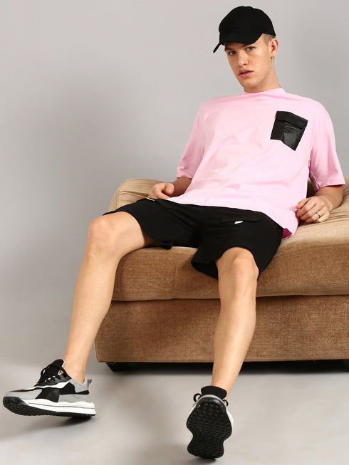 Pink Printed Relaxed Fit Co-Ords Set